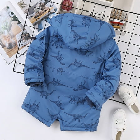 

kpoplk Baby Coats Baby Boys Girls Jacket with Bear Ear Hood Long Sleeve Zip Up Sweatshirt Coat Winter Warm Outwear(Blue)