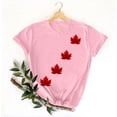 thumbnail image 2 of Tops de Cuello Redondo para las Mujeres Nuevo Suéter de Manga Corta, Camiseta de Poliéster Impresa Casual, 2 of 3
