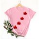 thumbnail image 2 of Tops de Cuello Redondo para las Mujeres Nuevo Suéter de Manga Corta, Camiseta de Poliéster Impresa Casual, 2 of 3