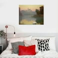 thumbnail image 5 of Orinice Master Vintage Pond in Radziejowice Retro Swan Print - Lake Art - Landscape Art - Farmhouse Art - Animal Lover Art - Aesthetic Living Room or Office Decor - 20x16in, 5 of 6