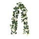 thumbnail image 4 of Guirnalda de enredaderas de hojas verdes artificiales con flores para decoración de mesa. 180cm, 4 of 9