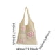thumbnail image 2 of bolso de punto estético con diseño de nudo de lazo bolso hueco para las axilas bolso de viaje de malla para vacaciones bolso de playa de verano para mujer, 2 of 8