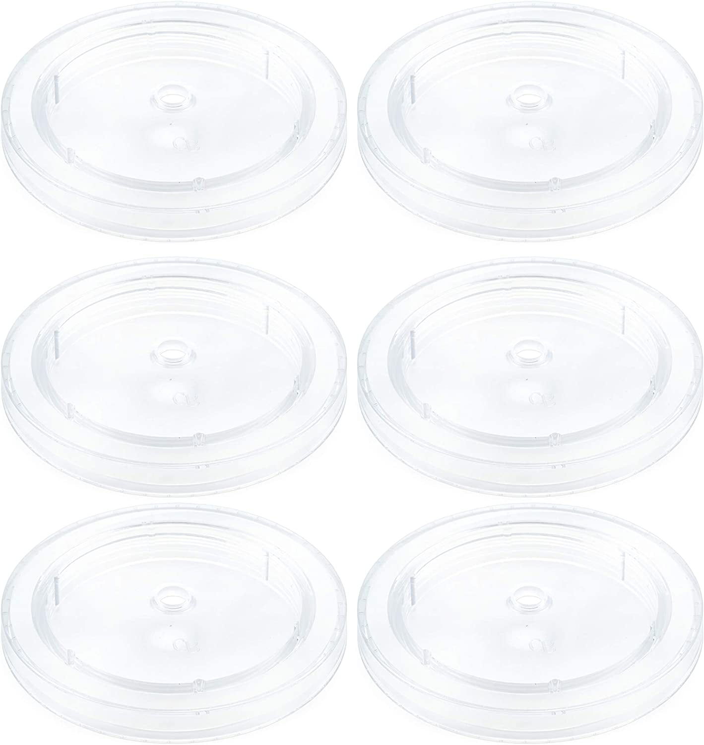 Replacement Lids for Acrylic Tumblers (6Pack); Fits 3.75" Wide Mouth