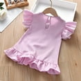 thumbnail image 6 of Odeerbi Toddler Dress Girls Princess Dresses Ruffle Sleeve Tassels Stripe Print Dress Outfits Baby Clothes Pink, 6 of 8