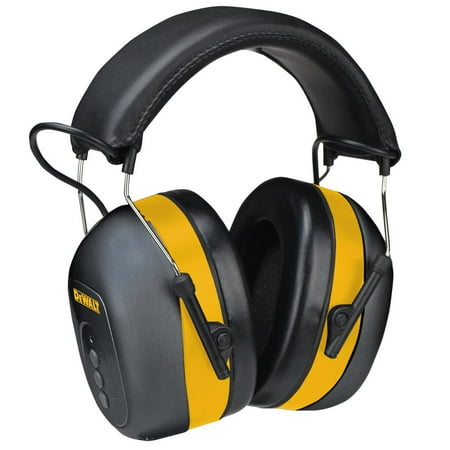 Dewalt DPG17 Wireless Built-in Microphone Bluetooth Over-Ear, Black & Yellow