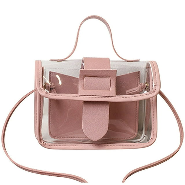 Women Crossbody Bag Clear - Fashion Transparent Handbag Shoulder Bag for Lady