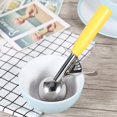 thumbnail image 2 of Scoop- 1Pc Practical Stainless Steel Fruit Ice Cream Scoop Spoon with Plastic Handle Kitchen Tool Hot(5.5CM), 2 of 4