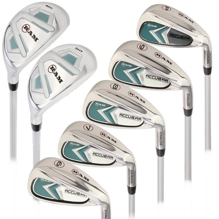 Ram Golf Accubar Ladies Right Hand Graphite Iron Set 6-PW - FREE HYBRID (Best Ladies Golf Irons)