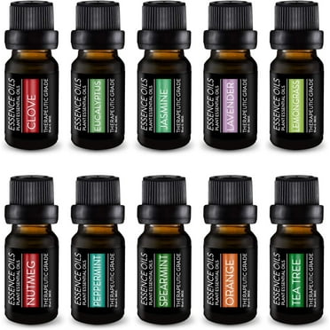 Pure Daily Care Aromatherapy Essential Oil Set All Natural Therapeutic Grade, 10 ml x 10-Pack