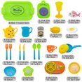 thumbnail image 3 of Hxlamzoo Jouets pour Enfants Jouet de Jeu d'Imitation Ensemble de Thé Jeu de Rôle pour Enfants Ensemble de Fête de Thé 46 Pcs Ensemble de Jeu en Plastique Jouets Liquidation, 3 of 6