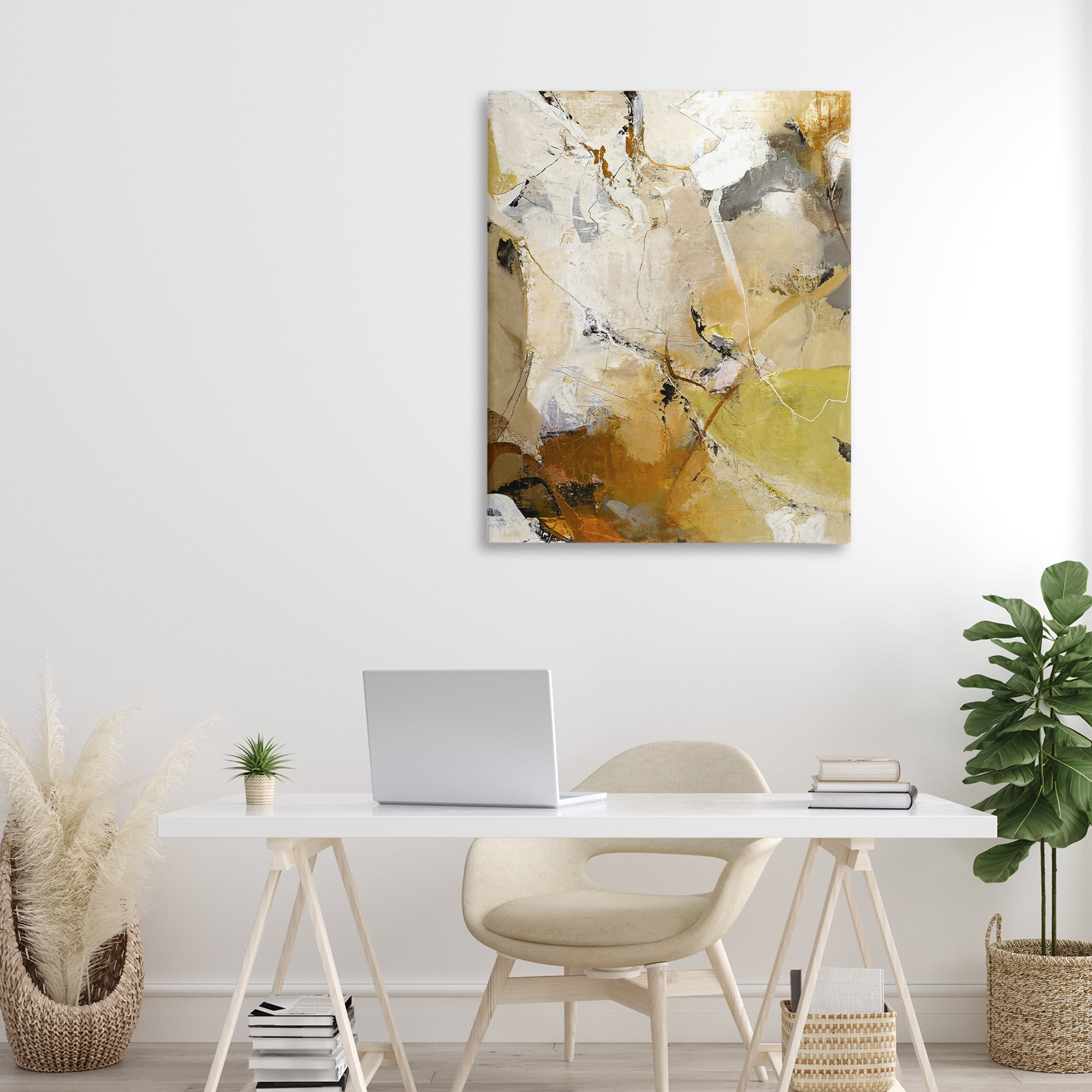 Stupell Industries Warm Earth Tones In Motion Canvas Wall Art, design by Design Fabrikken