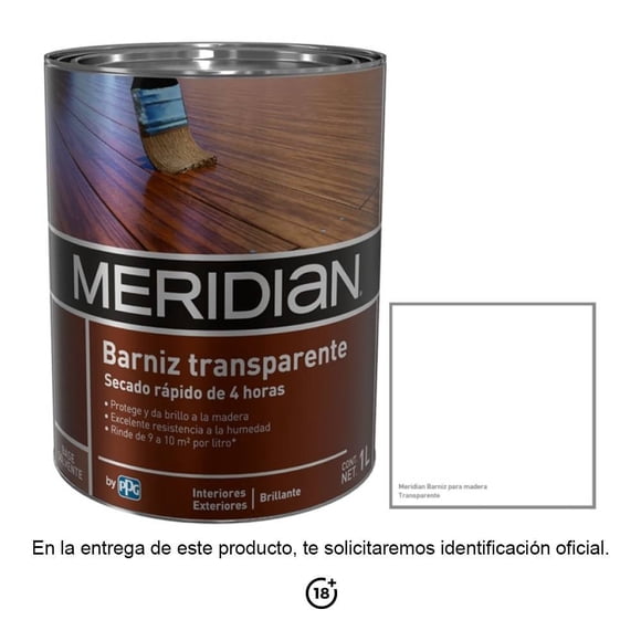 Barniz Meridian Transparente 19A0632909 1 Litro