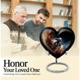 thumbnail image 5 of Cycling Heart Shaped Urn Stand, Heart Urns for Ashes, Small Heart Urn, Keepsake Urns For Human Ashes, Cremation Urn For Human Ashes, Small Urns for Human Ashes, Mini Urns For Ashes, 3inch, 1Pc, 5 of 5