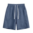 thumbnail image 7 of Stamzod Men Shorts 2026 Summer Elastic Waist Sweat Shorts Men Casual Running Athletic Shorts with Pocket Navy XL, 7 of 7