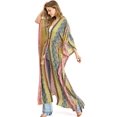 thumbnail image 2 of Love Stitch Women's Bohemian Robe Kimono Cardigan (One, Yellow Multi), 2 of 4