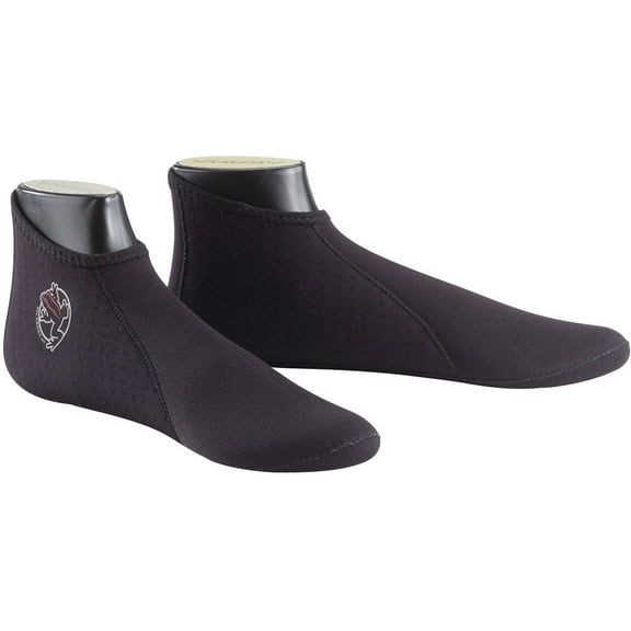 Akona 2mm Low-Cut Neoprene Socks (Black, Mens 10 / Womens 11)