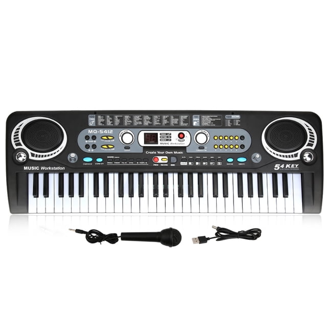 Keys Electronic Keyboard,Electronic Keyboard 54-Keys Multifunctional Children Teaching Toy Electronic Piano Effortless Installation