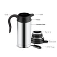 thumbnail image 3 of Car Electric Kettle,12V 750ml Stainless Steel Electric Kettle,Car Heating Cup Coffee Mug Travel Mug,Water Milk Heating Kettle for Camping, 3 of 9