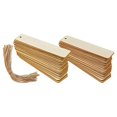 thumbnail image 1 of 100 piezas Marcador de bricolaje de madera Marcadores en blanco con cuerdas de madera, 1 of 6