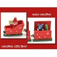 thumbnail image 2 of Tren navideño de madera pequeño de 5 piezas para decorar la mesa navideña. Decoración navideña Decoración del tren navideño Regalo de decoración navideña, 2 of 4