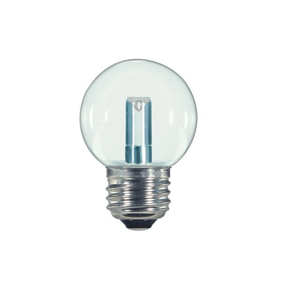 Satco 1.4 Watt LED - G16 1/2 - Clear - 2700K - Medium base - 120 Volt - Carded