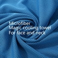 thumbnail image 3 of OSWCHIC Cooling Towel (40"x12") Microfiber Soft Breathable Sport Sweat Towel for Yoga Fitness, Blue, 3 of 5