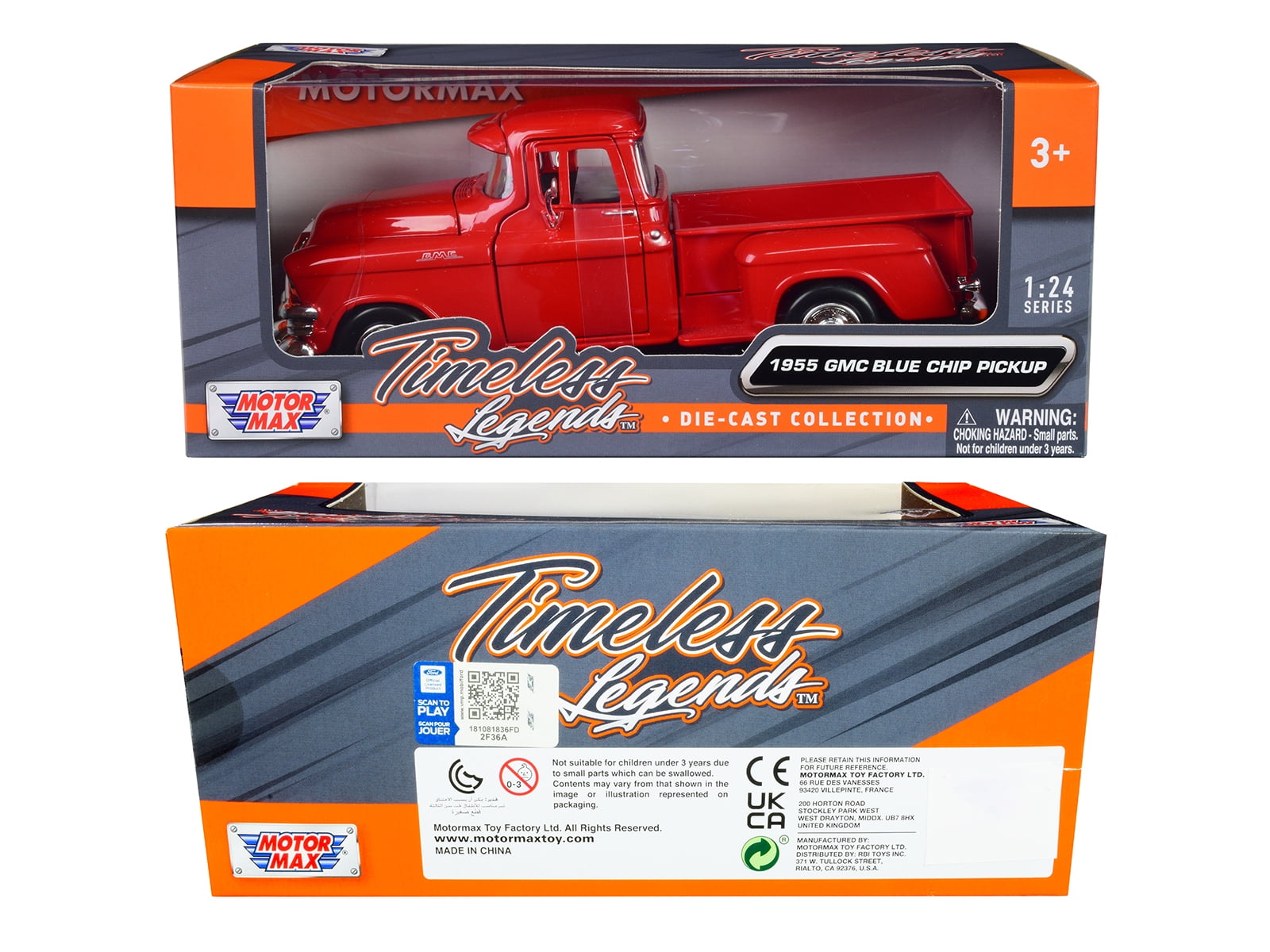 1955 GMC Blue Chip Pickup Truck Red 