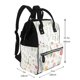 thumbnail image 2 of Disketp Wildflower Watercolor 2 Mochila de Pañales de Gran Capacidad con Múltiples Bolsillos, Mochila de Viaje Multifuncional para Bebé, Unisex, Moderna y Resistente, 2 of 6