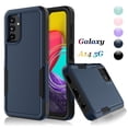 thumbnail image 1 of For Samsung Galaxy A14 5G Case, 2 in 1 PC Phone Case for Galaxy A14 5G 6.6" 2022 Case, Rubber & Rugged Shockproof Full Body Protection Case Cover - Black, 1 of 6