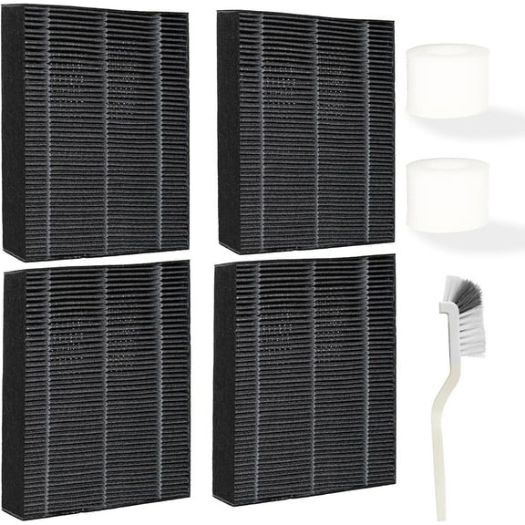 4-Pack Replacement Humidifier Filters Compatible with LEVOIT Superior 6000S Smart Evaporative Humidifier   2 Top Fill Humidifier Replacement Filters Compatible with LEVOIT Humidifiers   Brush