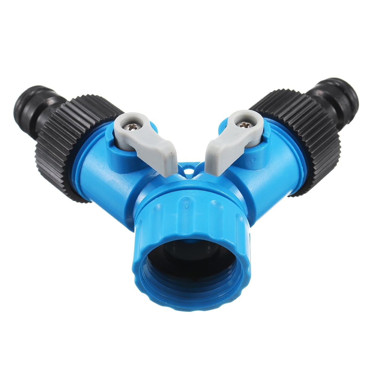2 Way Garden Hose Splitter Tap Connector Y Adaptor Two Outlet ...