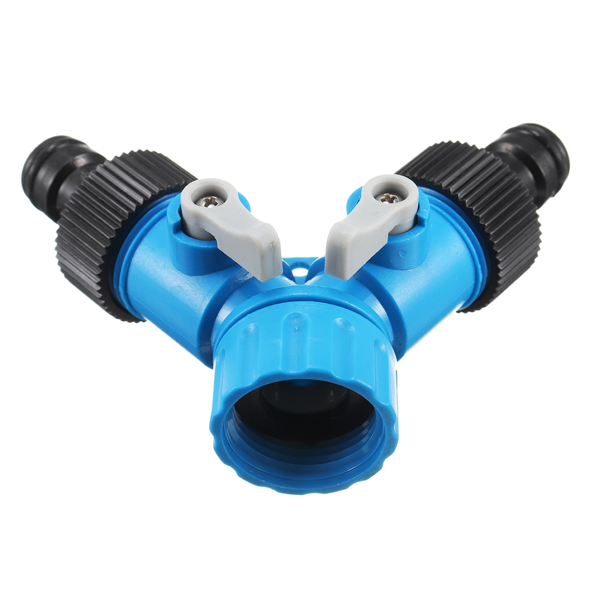 2 Way Garden Hose Splitter Tap Connector Y Adaptor Two Outlet
