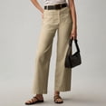thumbnail image 3 of Fashionable stretch cotton cropped wide-leg jeans, casual ankle-length jeans, 3 of 9