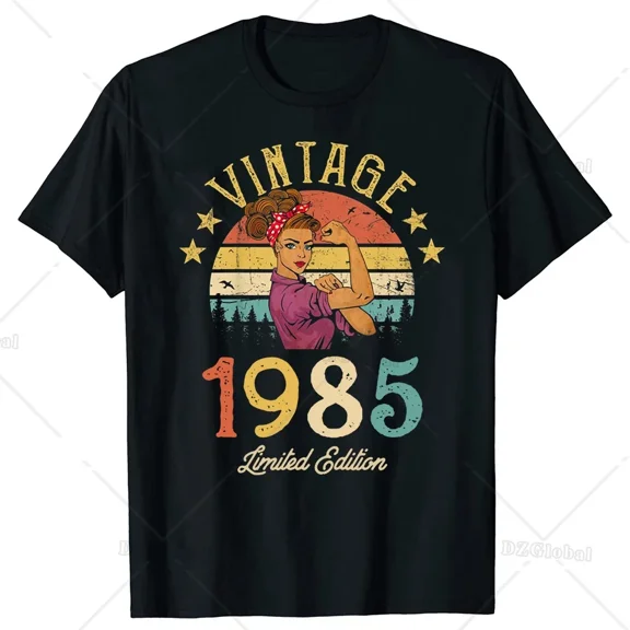 Funny Birthday Gift Vintage Made in 1985 40th Birthday 40Years Old T Shirts Summer Graphic Streetwear Short Sleeve T-shirt Men