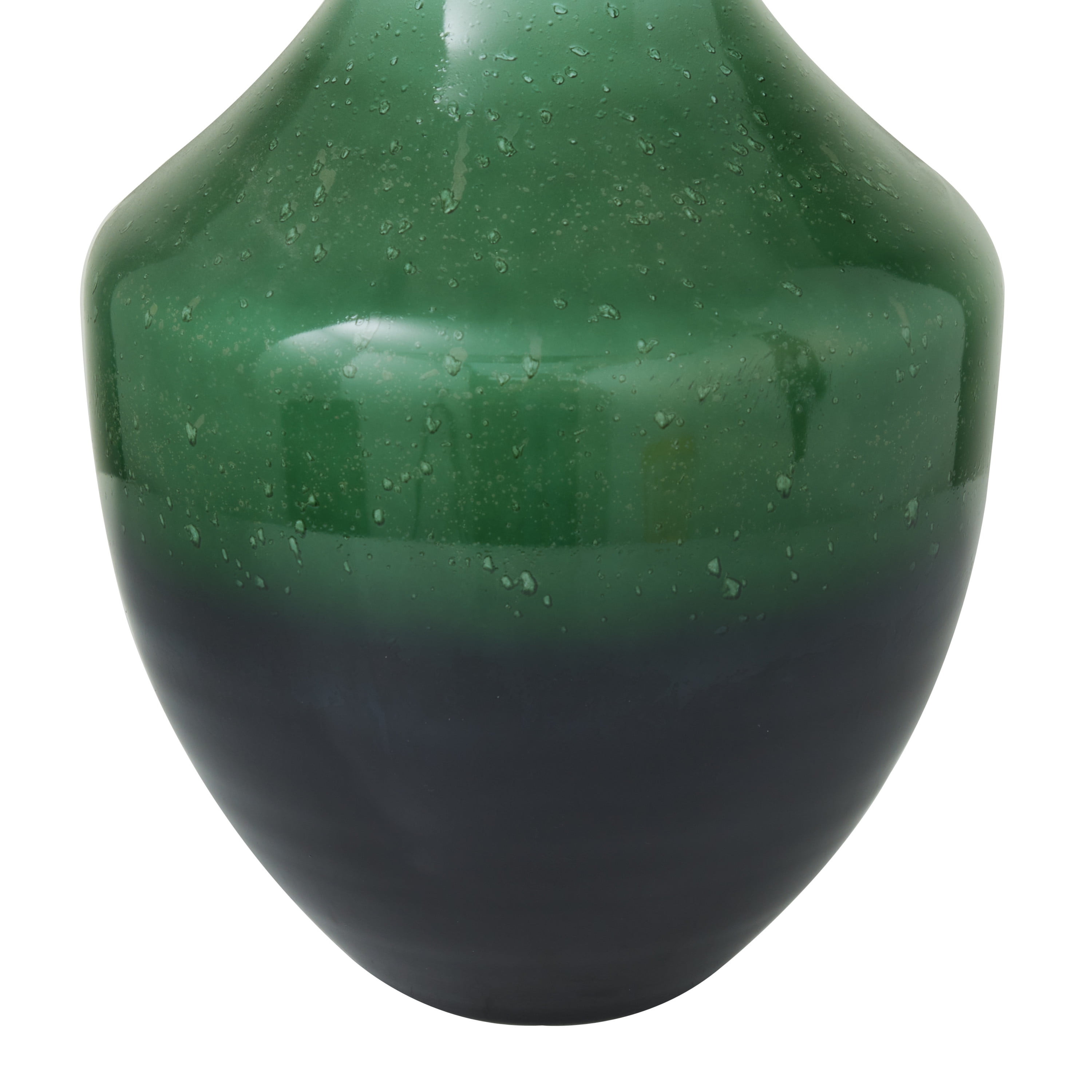 DecMode 22" Ombre Green Glass Vase