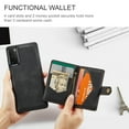 thumbnail image 4 of Case for Galaxy S20 Plus, Wallet Case w/Magnetic Credit Card Holder [Kickstand Feature][4 Card Slot] Detachable Cover fit Magnetic Car Mount, Case Compatible w/Samsung Galaxy S20 Plus- Black, 4 of 9