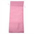 thumbnail image 4 of Fundas de champán con cordón de color rosa para guardar y regalar con elegancia Bolsas de vino de lino elegantes, paquete de 12, 4 of 8