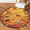 Multicolour 1, variant on CURLYOOT Round Rug 3ft Watercolor Flower Spring Flowers Area Rug, Washable Circle Mat Non Slip Floor Carpet Mat, Soft Indoor Rugs for Entryway Living Room Dining Room Bedroom