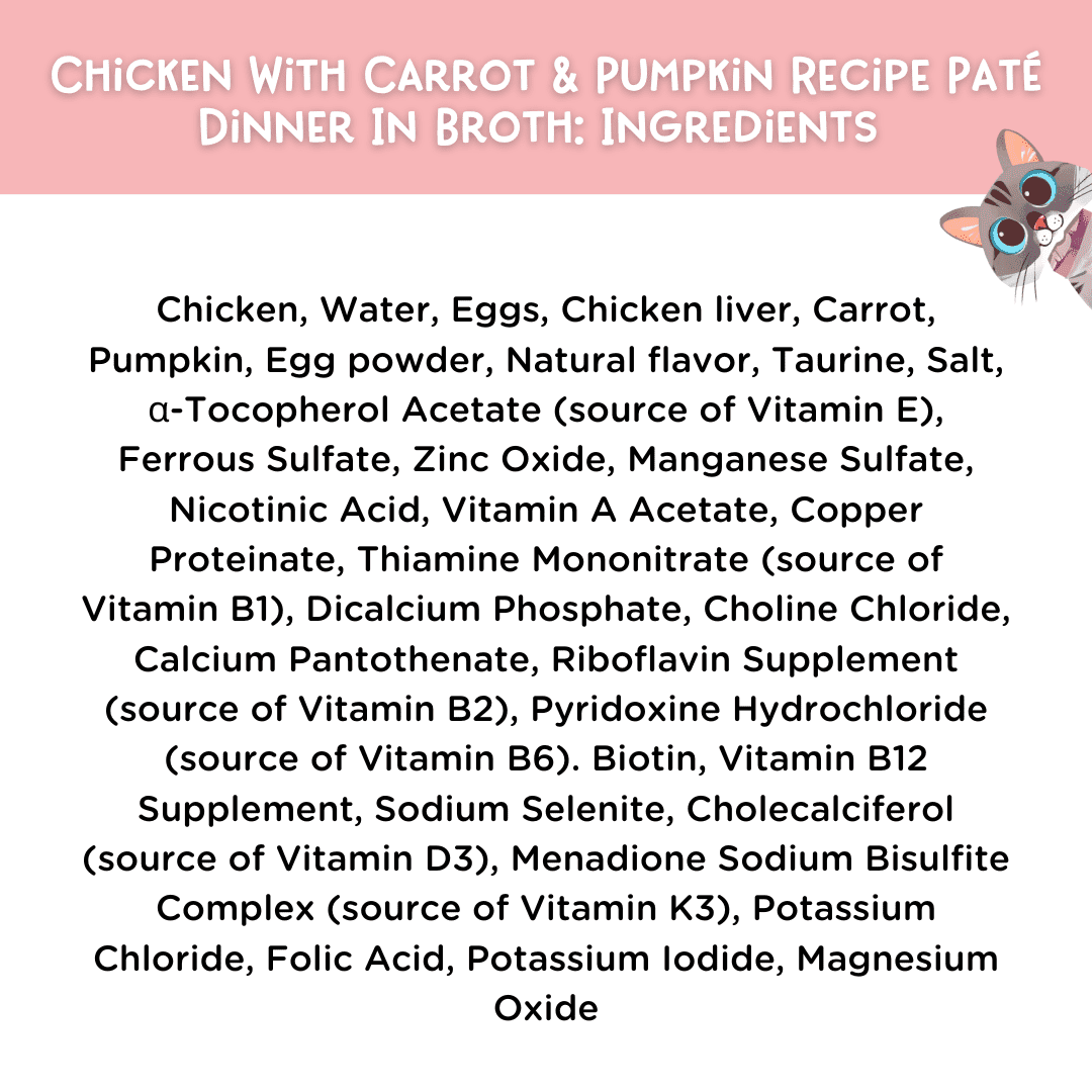 Love, Nala Chicken Pate with Carrot & Pumpkin Recipe in Broth Adult Wet Cat Food