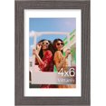 thumbnail image 1 of Vittanly 4x6 Picture Frame, Premium Material with Shatter Resistant Plexiglass, Display Pictures 3.5x5 with Mat or 4x6 without Mat, Photo Frame for Wall or Table Top Display, Dark Grey, 1 Pack, 1 of 1