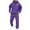 Dark Purple, variant on Men's and Women's Letter Print Long Sleeve Hoodie & Joggers Set, Casual Oversized Autumn Winter Fashion Sports Tracksuit Outfit