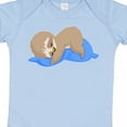 thumbnail image 4 of Inktastic Cute Baby Sloth Sleeping on Blue Pillow Boys or Girls Baby Bodysuit, 4 of 5