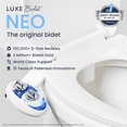 thumbnail image 6 of LUXE Bidet NEO 120 - Self-Cleaning Nozzle, Non-Electric Bidet Attachment, Rear Wash (Blue), 6 of 8
