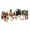 thumbnail image 1 of Juego De 15 Piezas De Casa En Miniatura Con Iluminación Navideña Y Pueblo De Nieve BLESIY Centros de mesa de escritorio, 1 of 8