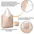 thumbnail image 4 of 5 Pack Foldable Shopping Bag,Minimalist Halloween Ghost Pattern Reusable Grocery Bags with Pockets,Large Reusable Tote Bags with Handles Waterproof & Lightweight, 4 of 6
