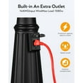 thumbnail image 3 of VIANIS Outdoor Post Light with Outlet 2-Head, Waterproof Ooutdoor Light Post Lamp, Anti-Rust Black Dusk to Dawn Light Posts for Outside for Garden, House, Doorway, Weather Resistant, Farmhouse Style, 3 of 9