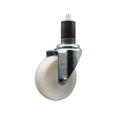 4 Inch SS Nylon Wheel Swivel 1-5/8 Inch Expanding Stem Caster SCC