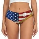 thumbnail image 1 of Fotbe American Flag And Baseball Calzones Estampados para Mujer – Ropa Interior de Algodón, Cómoda, Suave y Elástica-X-Small, 1 of 6