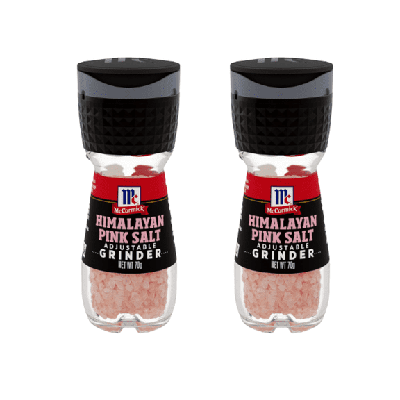 2X McCormick Himalayan Pink Salt Grinder, 2.5 oz