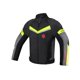 thumbnail image 4 of Chaqueta de motociclista con ropa reflectante para hombres y mujeres, resistente al desgarro. Negro Verde XXXL, 4 of 9